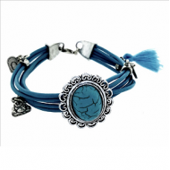 Armband-Leder-Howliet-Kwastje